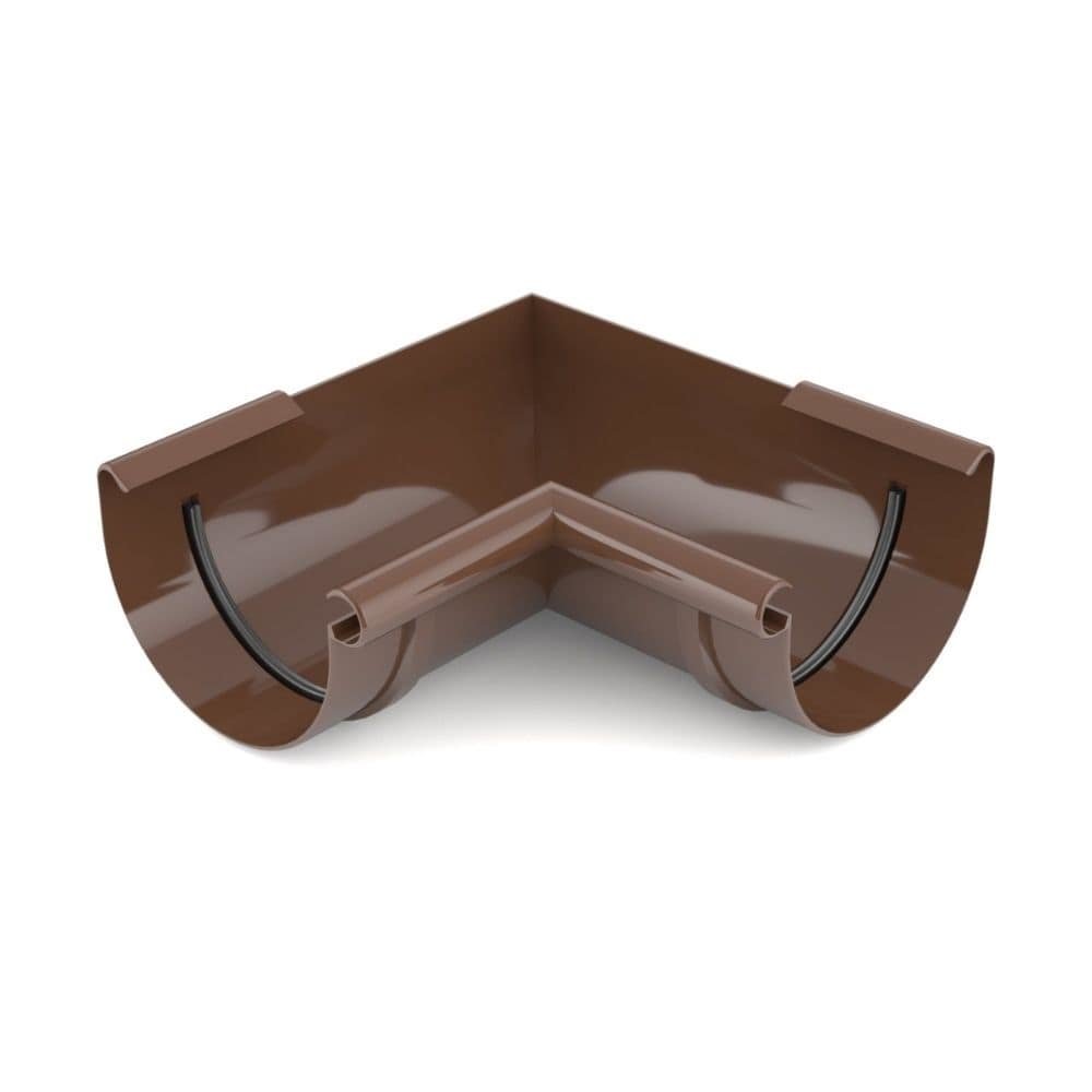 Corner Piece Inside with Adjustable Angle from 120° to 145° Brown System 125