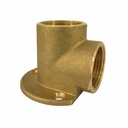 Threaded Fitting Brass Wall Plate 3/4" F x 3/4" F