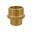 Threaded Fitting Brass Double Nipple Reduced 1 1/4" M x 1/2" M