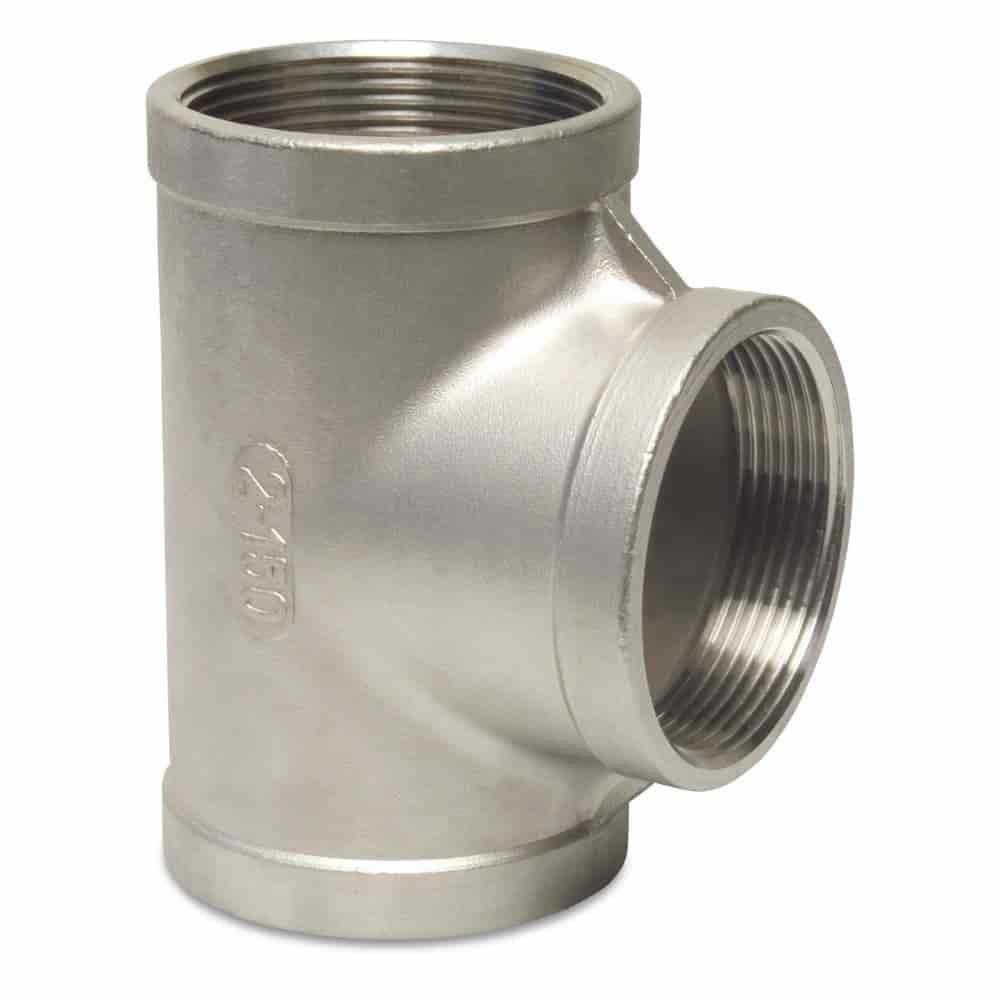 Threaded Fitting Stainless Steel T-Piece 90° 1" IG