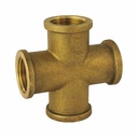 Threaded Fitting Brass Cross Piece 1 1/2" Female Thread