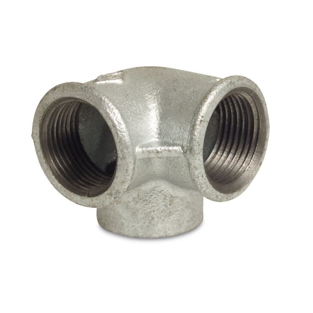 Threaded Fitting Malleable Cast Iron Angle Distributor 1/2" F x 1/2" F x 1/2" F