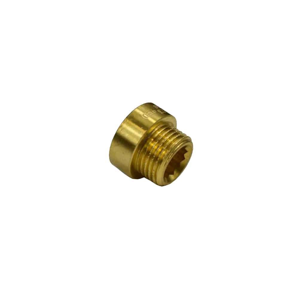 Threaded Fitting Brass Tap Extension 1" M x 1" F 15 mm