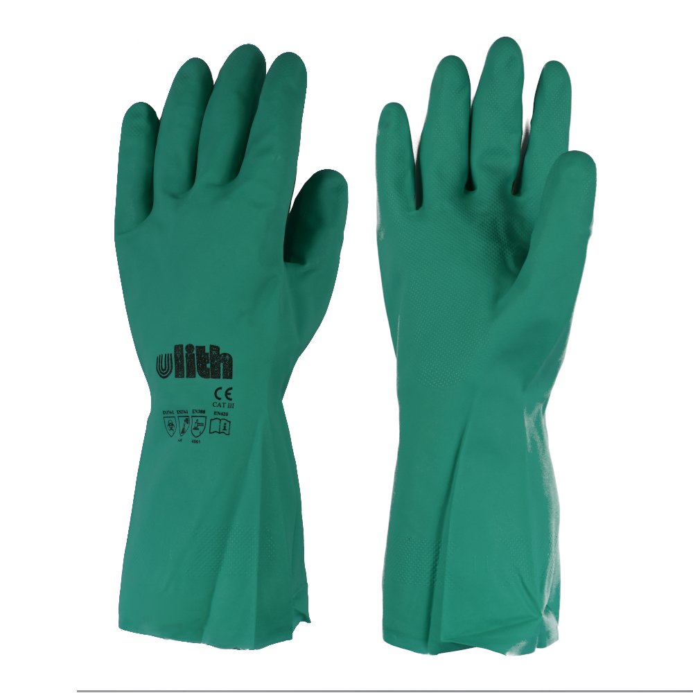 Industrial Gloves Nitrile Rubber XXL/11 Green