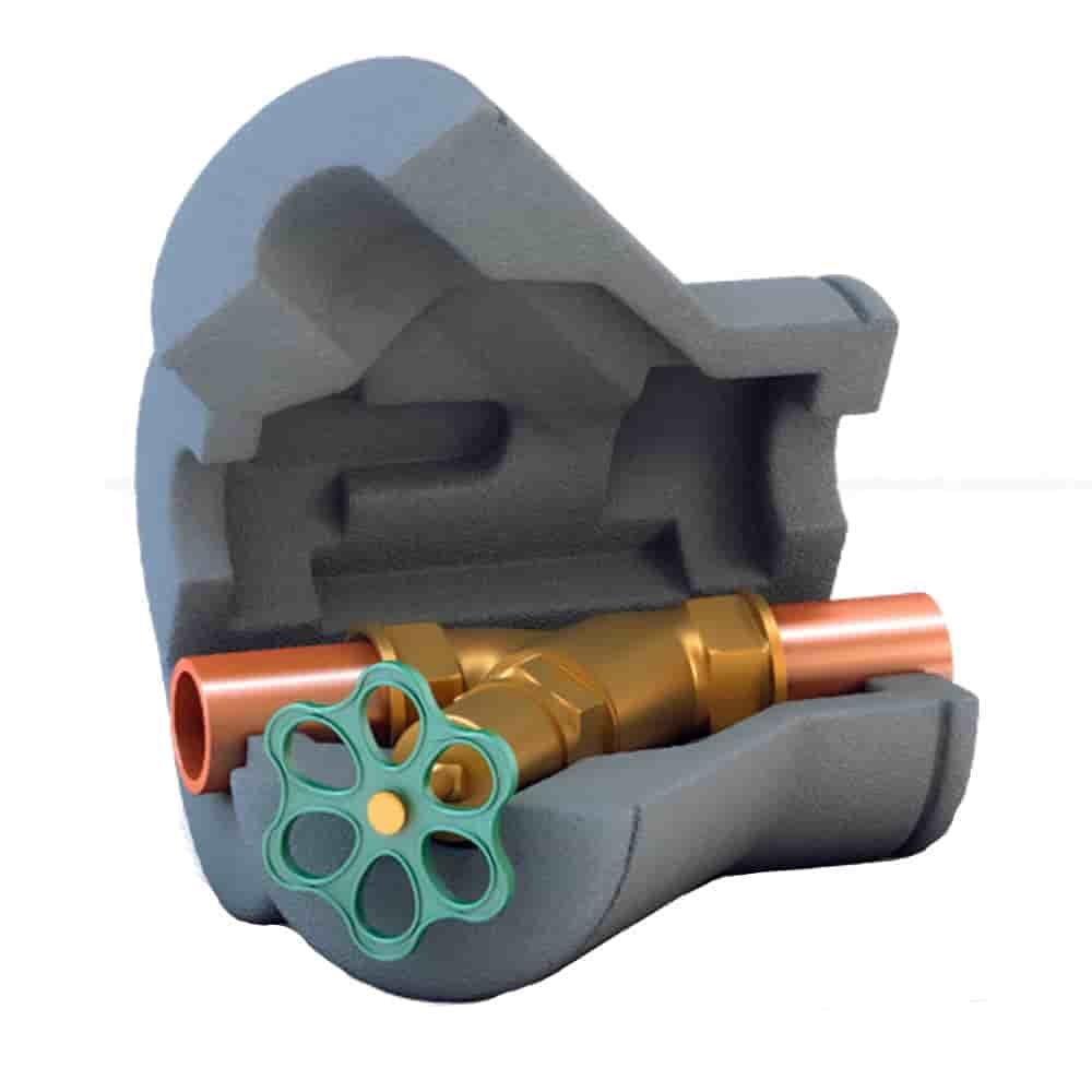 Angle Seat Valve DN 32 Insulation