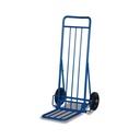 Package Trolley 150 kg with foldable shovel thermoplastic rubber wheels 475 x 625 x 1025 mm