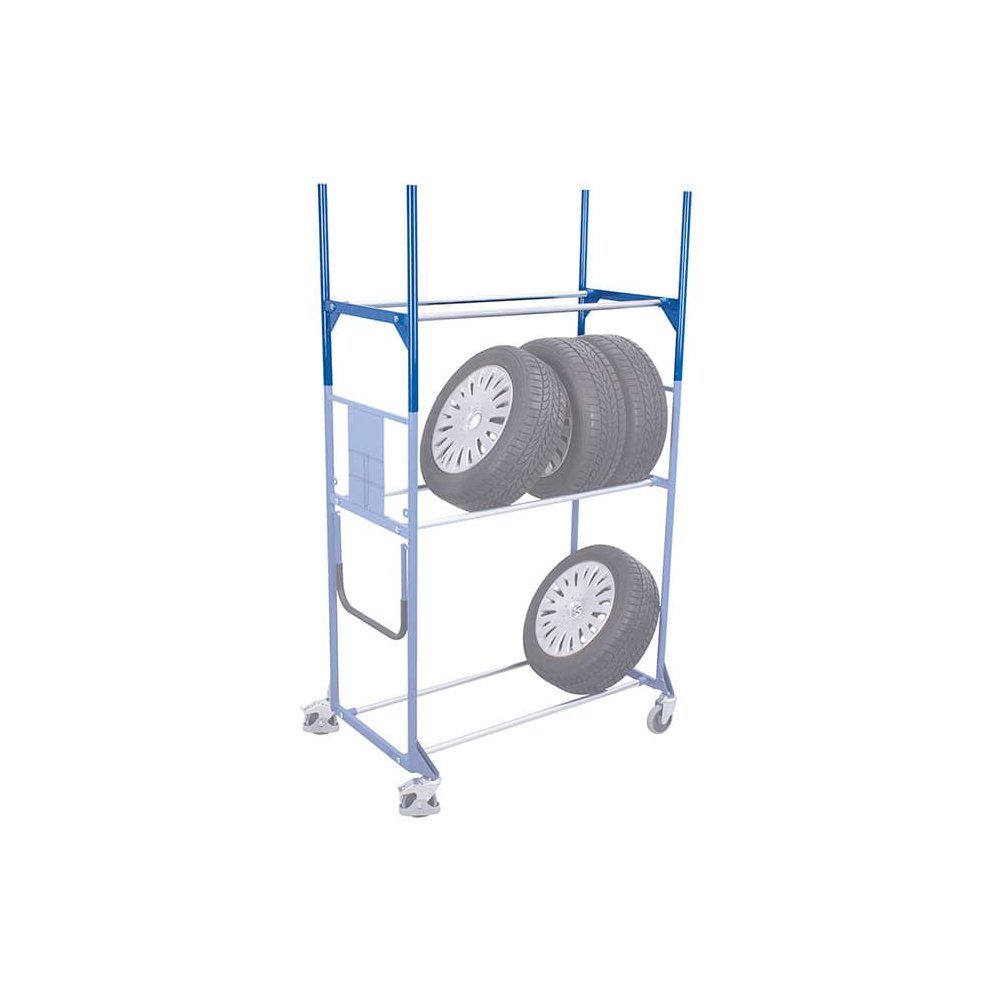 additional level for tire cart / tire rack 150 kg load capacity