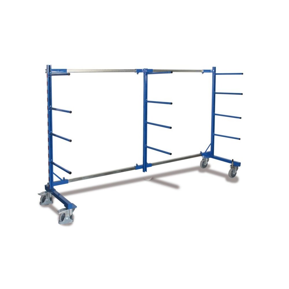 Cantilever Trolley Single-Sided with 3 Posts