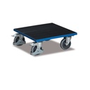 Box trolley with bonded ribbed rubber