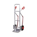 Aluminum Hand Truck 200 kg with Slide Runners Solid Rubber Tires 570 x 615 x 1300 mm