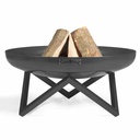 Fire Bowl "SANTIAGO" 70 cm - made of natural steel