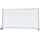 Construction Fence Tarp 160g/m² White PE 1.76m x 3.41m