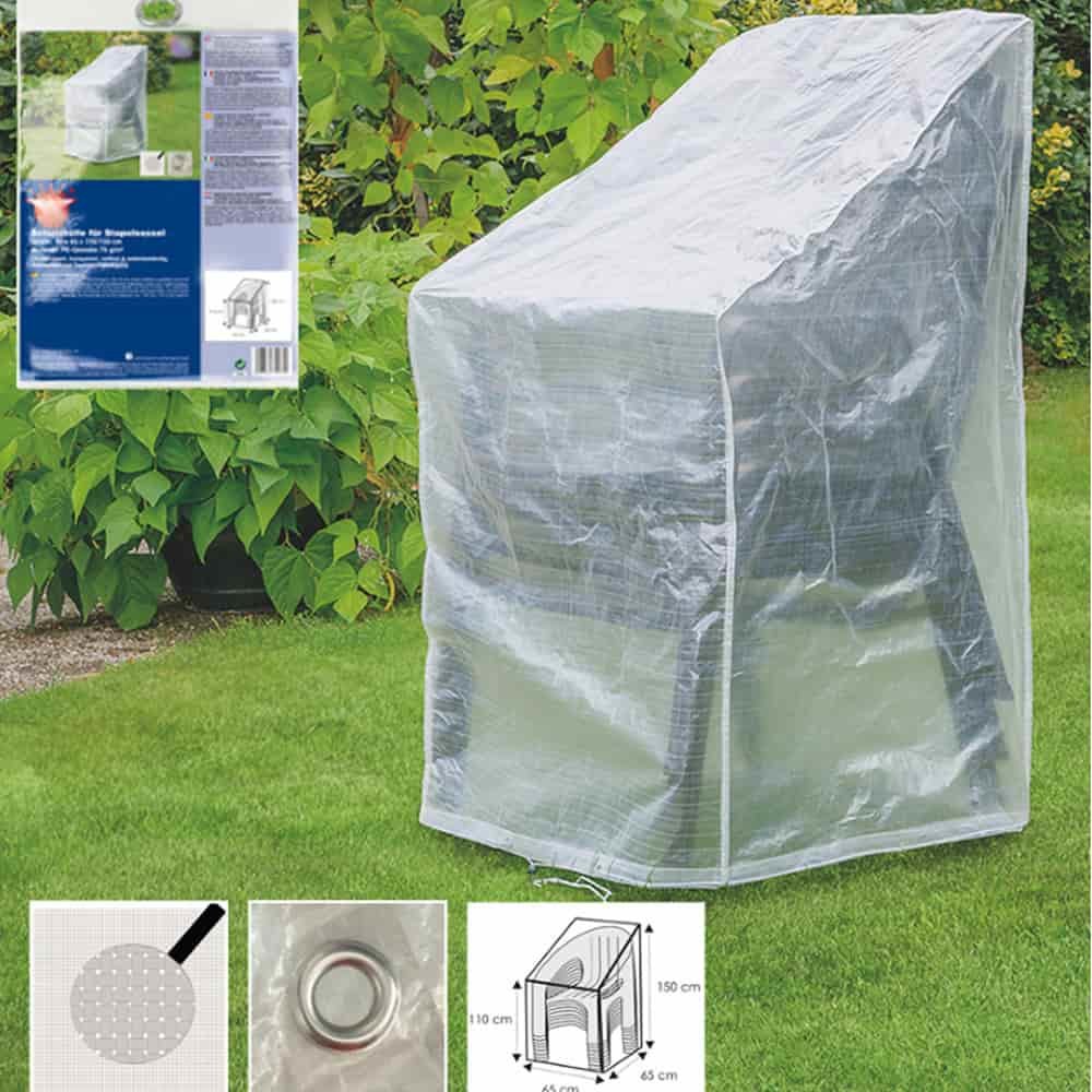 Protective Cover Transparent Adjustable Chair, approx. 65x65x120/80