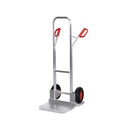 Aluminum Hand Truck 200 kg with extra large shovel Pneumatic Tires 570 x 635 x 1310 mm