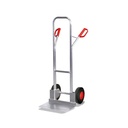 Aluminum Hand Truck 200 kg with Extra Large Shovel Solid Rubber Tires 570 x 635 x 1310 mm