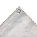 180 g/m² white tarpaulin various sizes selectable