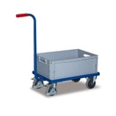 Handle Cart Open with Plastic Box