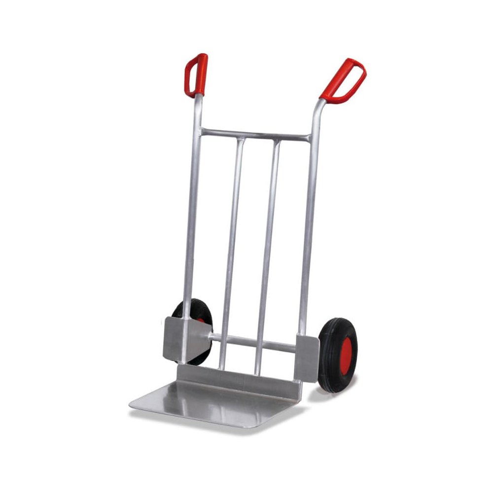 Aluminum Hand Truck 200 kg with Large Shovel Pneumatic Tires 690 x 600 x 1110 mm