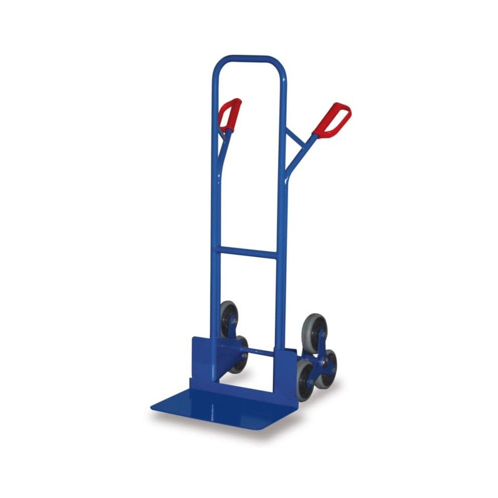 Stair Truck 200 kg with large blade thermoplastic rubber 620 x 675 x 1310 mm