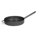 Pan 50 cm with long handle - made of natural steel