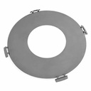 Stainless Steel Grill Plate for Fire Bowl 78 cm with Four Handles