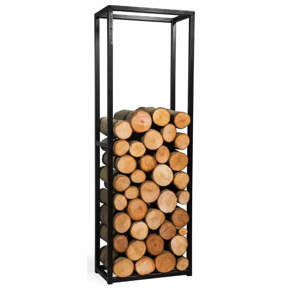 Firewood Rack "CORNEL" 120 x 40 x 20 cm - made of natural steel