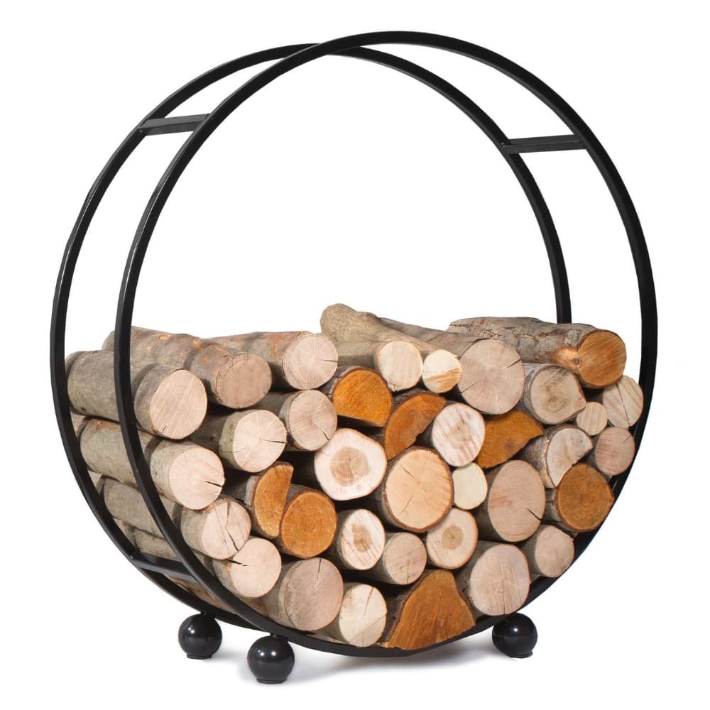 Firewood Rack "DAISY" 100 cm - made of Natural Steel