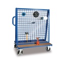 Workpiece Cart with Shelf + EasySTOP