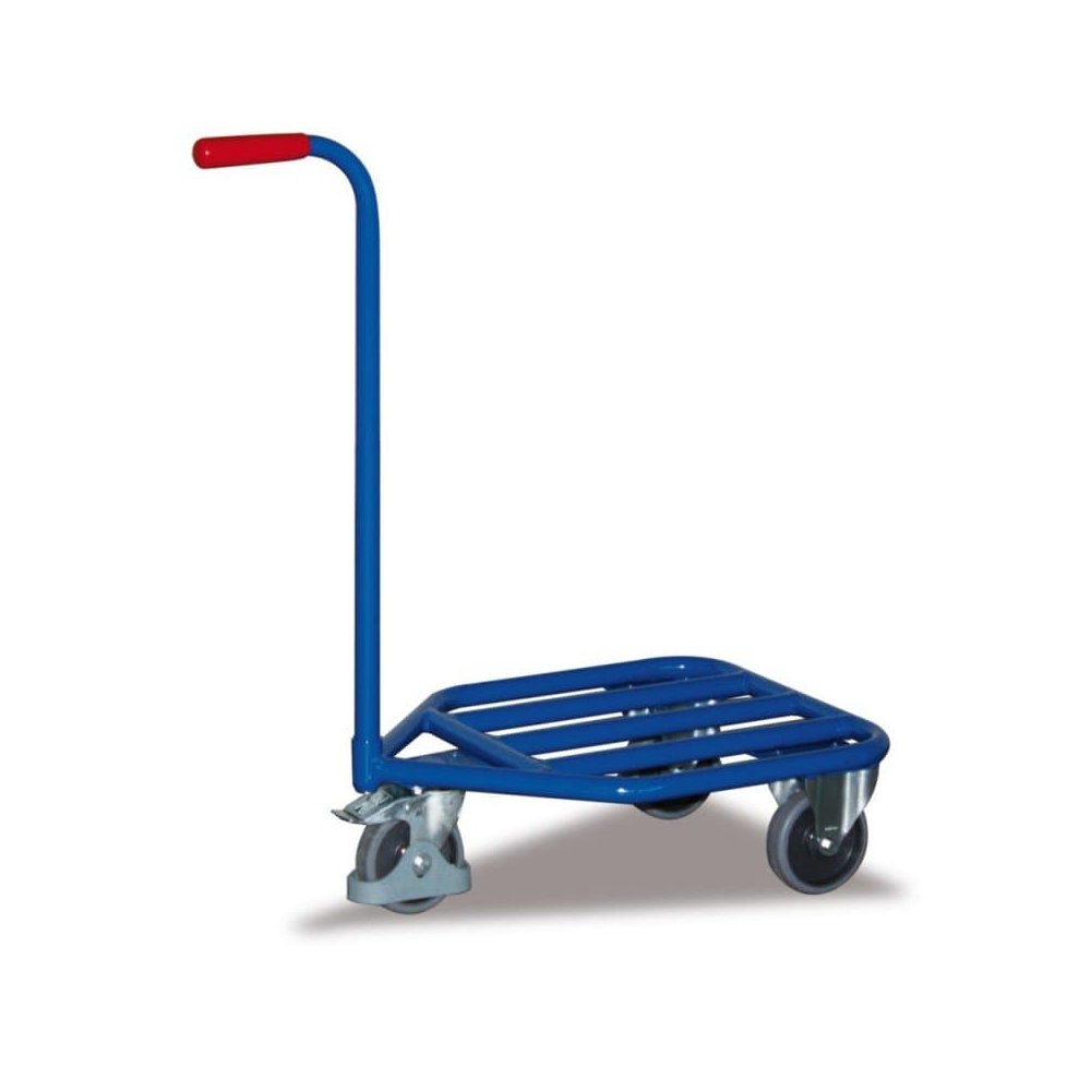 3 Wheel Handlebar Trolley with Steel Tube Loading Surface