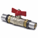 Press fitting ball valve red wing handle 32 x 3