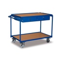 Table cart 250 kg with 2 lockable drawers + EasySTOP