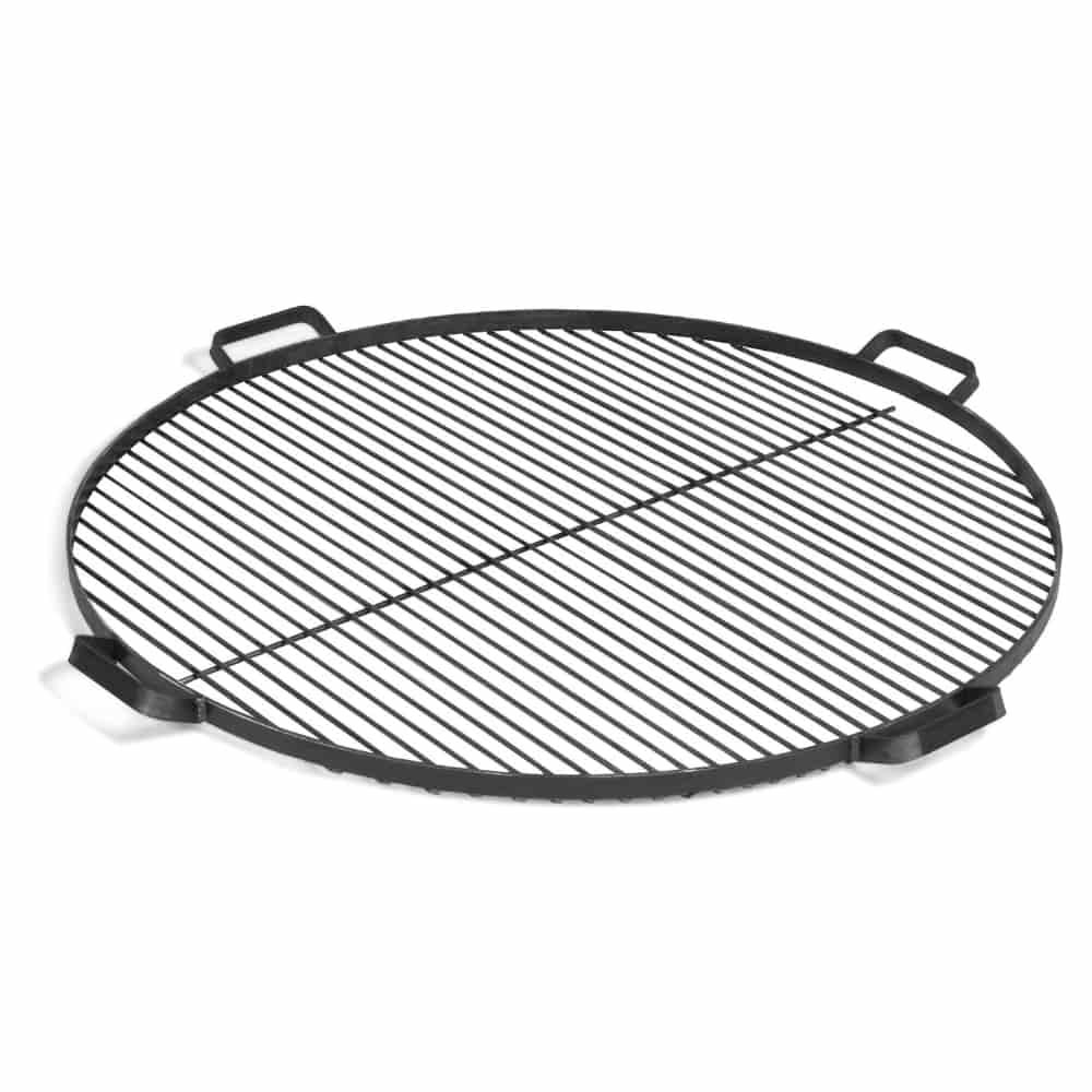 Grill grate made of natural steel with 4 handles 70 cm