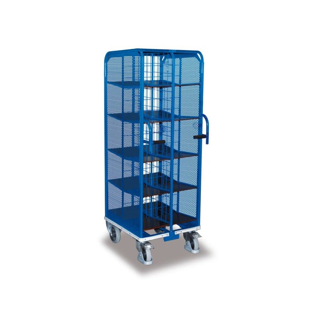 File Cart with 2 x 10 Compartments + EasySTOP