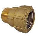 Brass PE Pipe Fitting Coupling AG 20x1/2"