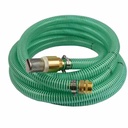 1"/25mm Suction + Pressure Hose with Strainer, Check Valve + 1" Male Double Nipple 10m