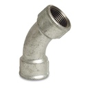 Threaded Fitting Malleable Cast Iron Elbow 45° 1/2" Female x 1/2" Female