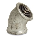 Threaded Fitting Malleable Cast Iron Elbow 45° 3/4" F x 3/4" F