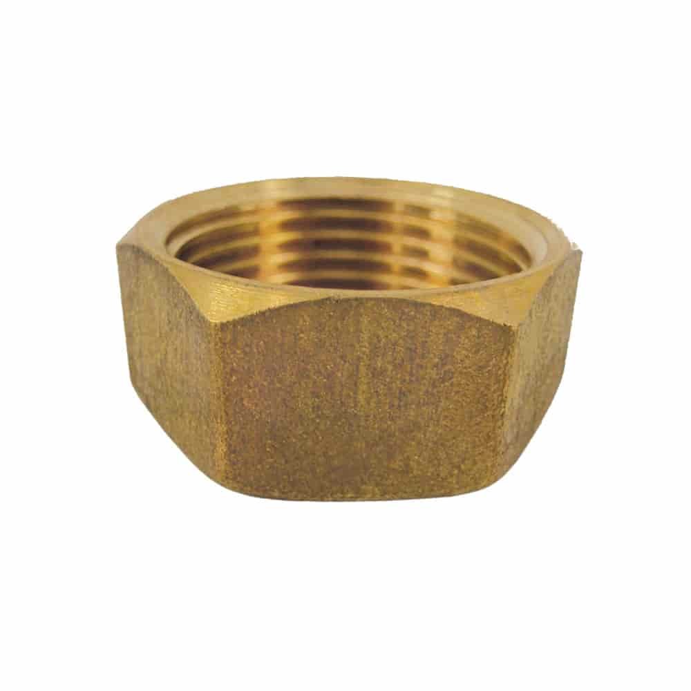 Threaded Fitting Brass Cap 1 1/2" F