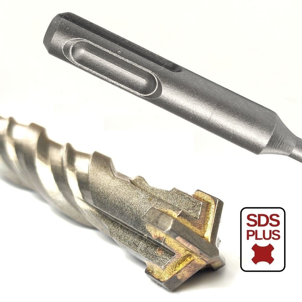 Hammer Drill Bit for SDS-PLUS 4-Cutter Ø 18.0mm x 450mm Length