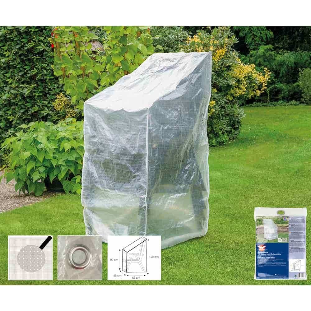 Protective cover transparent adjustable chair, approx. 65x65x120/80