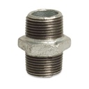 Threaded Fitting Malleable Cast Iron Double Nipple 1" Male x 1" Male