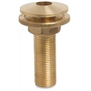 Threaded Fitting Brass Pass-Through 1 1/2" Male Thread