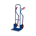 Steel Tube Trolley 250 kg with Large Shovel Glides Pneumatic Tires 570 x 655 x 1315 mm