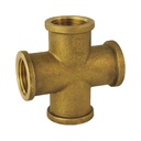 Threaded Fitting Brass Cross Piece 3/8" Female Thread