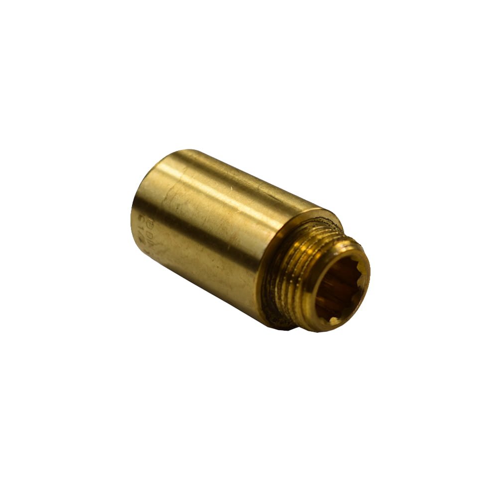 Threaded Fitting Brass Tap Extension 1/2" M x 1/2" F 40 mm