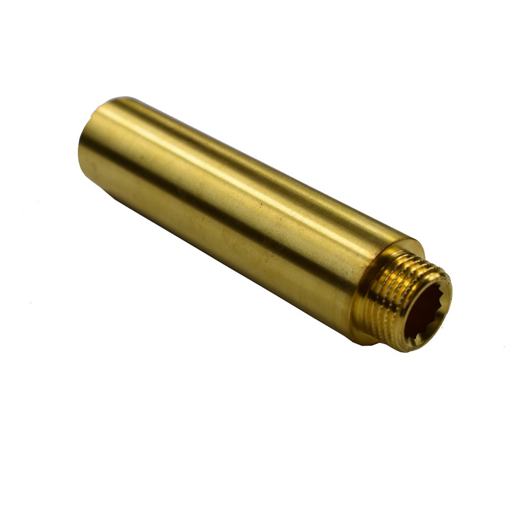 Threaded Fitting Brass Tap Extension 3/4" M x 3/4" F 80 mm