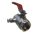 Lever Ball Valve with Drain 1 1/4"