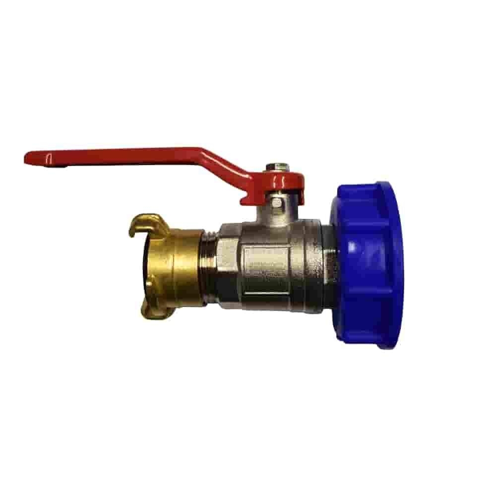 1" IG IBC Container S60 + Ball Valve + Geka 1