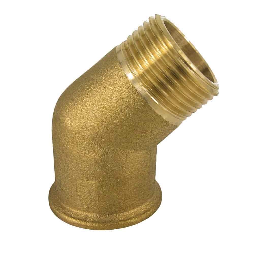 Threaded Fitting Brass Elbow 45° 3/4" Female x 3/4" Male