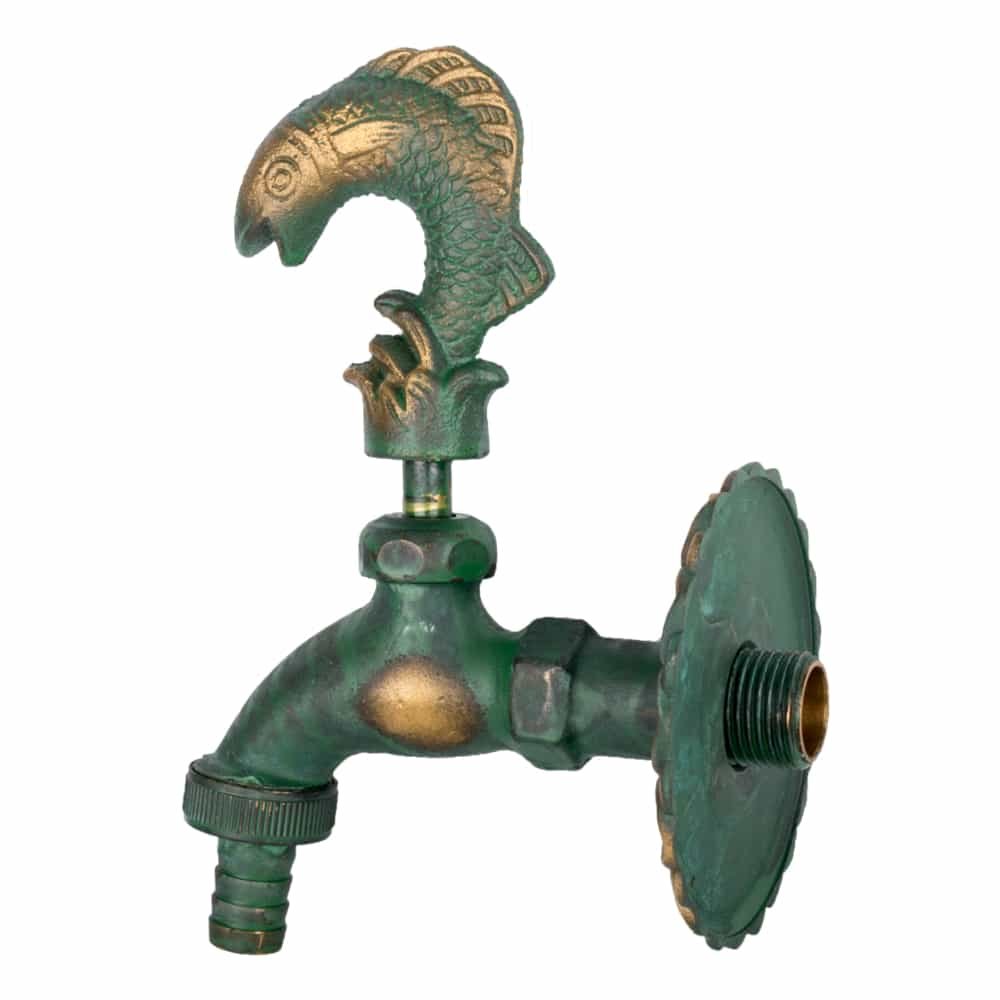 Nostalgia Outlet Valve Fish Patinated 1/2"